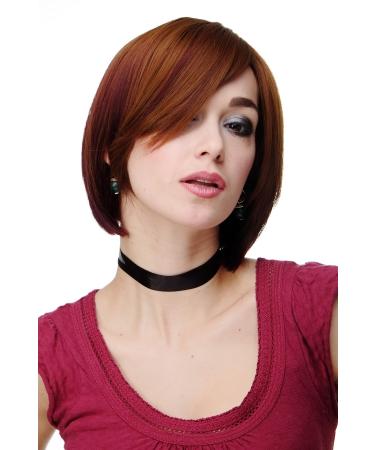 WIG ME UP - Lady's wig bob short sexy parting copper brown aubergine ombre style H9706-30F118
