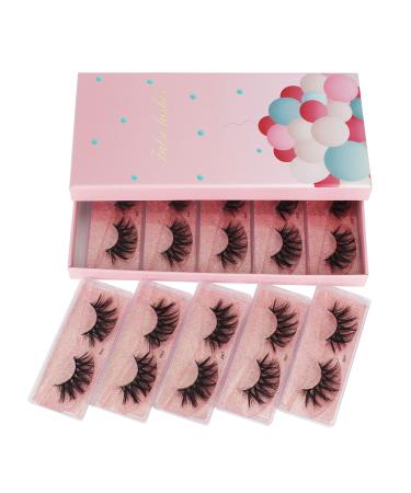 Bodermincer 10 Pairs Wholesale 3D Mink Lashes False Eyelashes Handmade Wispy Fluffy Long Lashes Natural Eye Makeup Tools Eye Lashes In Bulk J007 (J007)