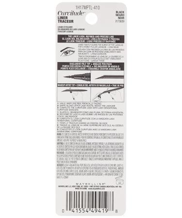 Maybelline Curvitude Liner Black 0.027 oz. - Precision Eyeliner for Defined Eyes - Buy Online on SooperMarket.com