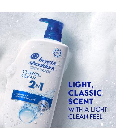 Buy Head and Shoulders 2-in-1 Dandruff Shampoo & Conditioner - Anti-Dandruff Treatment Classic Clean Paraben-Free 28.2 oz - Fast International Shipping - Buy Online on SooperMarket.com