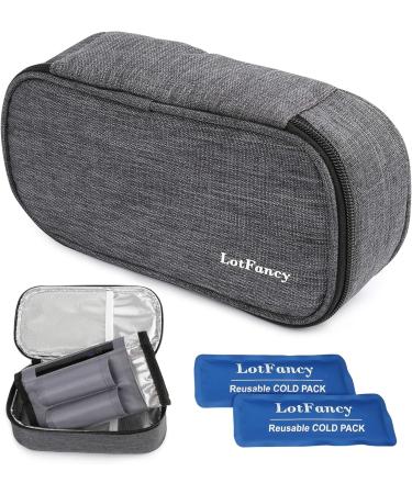 Insulin Cooler Travel Case with Ice Packs and Temperature Strip - Diabetic Medication Cooling Bag for Insulin Pens and Supplies - Buy Online on SooperMarket.com
