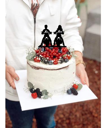Motorcycle Wedding Cake Topper Ride with Me Forever Cake Topper Funny Mr & Mrs Cake Topper for Wedding/Anniversary/Bridal Shower Party Decor - Buy Online on SooperMarket.com
