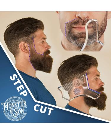 Monster&Son Beard Shaping Tool - Classic Clear Oversized Design - Buy Online on SooperMarket.com