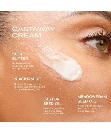 SWEET JULY SKIN Castaway Cream - Hydrating Daily Face Moisturizer with Niacinamide & Shea Butter for All Skin Types | Anti-Aging Clean & Fragrance Free | 1.7 Fl oz - Buy Online on SooperMarket.com