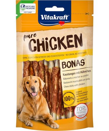 Vitastras Bonas Chicken Couch Sticks - Healthy Dog Snack 13x80g No Sugar or Cereal Perfect Reward - Buy Online on SooperMarket.com