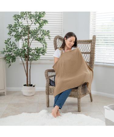Comfy Cubs Cedar Muslin Nursing Cover - Soft & Breathable Cotton Breastfeeding Apron for Mom - Buy Online on SooperMarket.com
