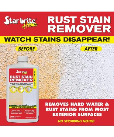 STAR BRITE Rust Stain Remover 32 OZ | Quick & Effective Stain Removal for Driveways Walls Sidewalks & More - International Shipping Available - Buy Online on SooperMarket.com