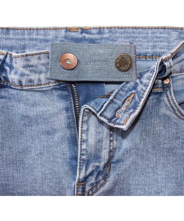 ZEFFFKA Denim Waist Extender Buttons 4 pcs Assorted Colors for Jeans & Skirts - Buy Online on SooperMarket.com