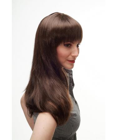 WIG ME UP 3413-6 Brown Long Straight Wig with Prominent Wide Bangs - Perfect for Stylish Looks - Buy Online on SooperMarket.com