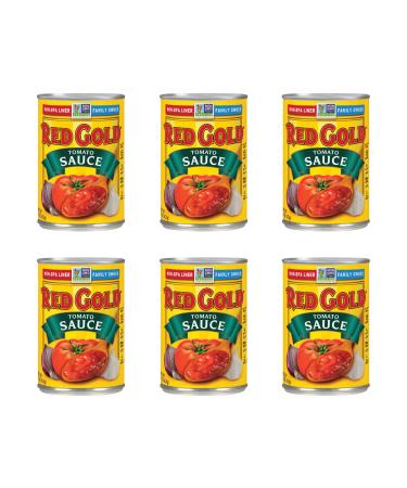 Red Gold Tomato Sauce, Vine-Ripened Tomatoes, Kosher and Gluten Free, 15 Ounce Cans, 6-Pack 8 Ounce (Pack of 6) 15oz Cans
