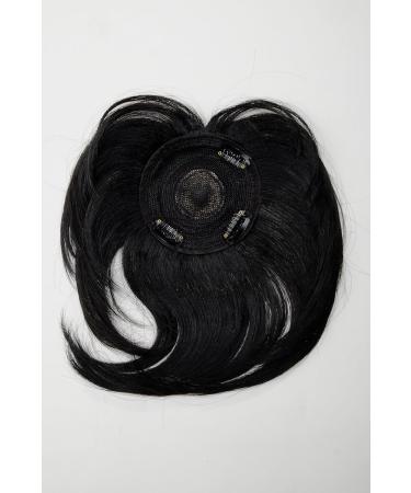 WIG ME UP Hairpiece Toupee - Velvet Black Clip-In Hair Replacement - Q022-GGO-1B - International Shipping Available - Buy Online on SooperMarket.com