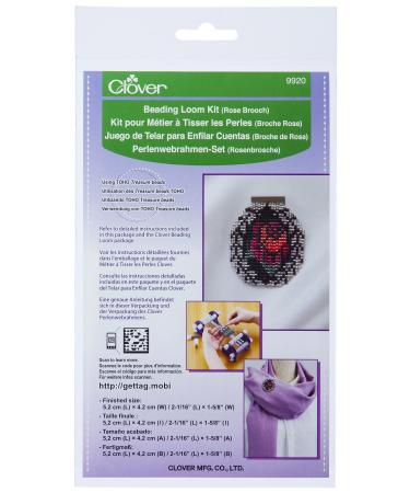Clover 9920 Beading Loom Kit/Rose Brooch