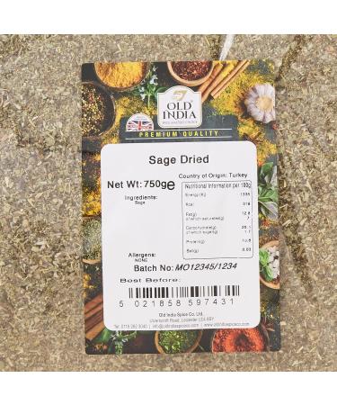 Old India Sage Dried 750g - Premium Quality Herb for Culinary Delights | 1 Pack - Buy Online on SooperMarket.com