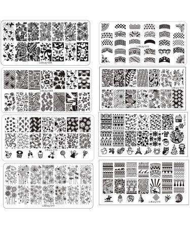 Budoci Nail Stamping Set | 15 Nail Stamping Plates Kit for Stunning Nail Art | French Manicure Stencils & Accessories - Buy Online on SooperMarket.com
