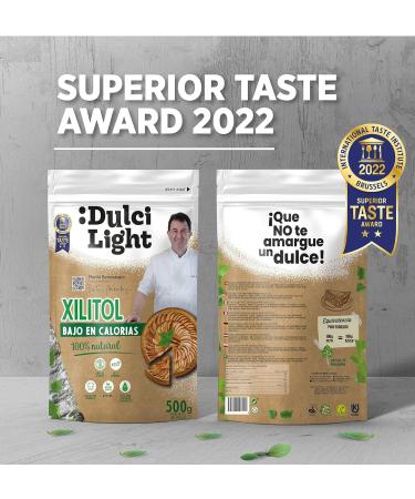 Dulci Light Xylitol Sweetener 500g - Low-Calorie Natural Sugar Replacement for Drinks & Food | Keto-Friendly Sweetener - Buy Online on SooperMarket.com