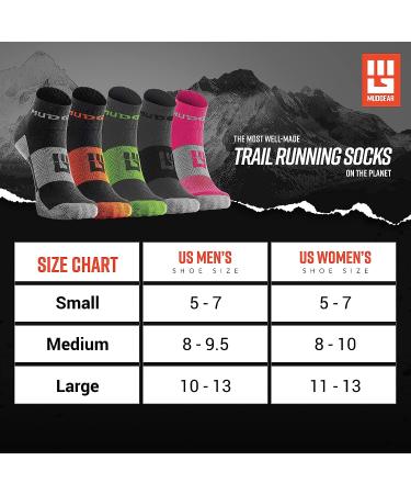 MudGear Quarter Length Trail Running Socks 2-Pack - Men and Women - Gray/Green - Medium - Perfect for Running, Hiking, Cycling and More - Buy Online on SooperMarket.com