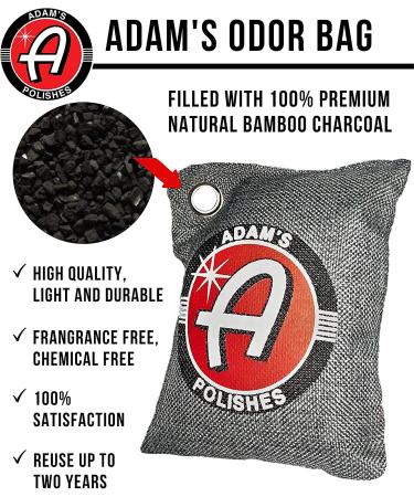 Adam's 500g Odor Eliminator Bag - Natural Premium Charcoal Air Purifying Bag for Cars, Closets, Bathrooms - Absorbs & Eliminates Odors - Fragrance & Chemical Free - Buy Online on SooperMarket.com