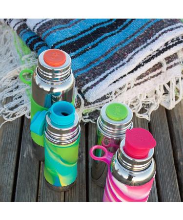 Pura Sport Mini Bottle 11oz w/Sleeve & Silicone Big Mouth Top - Stainless Steel Leak-Proof for Kids - Monster Design - Buy Online on SooperMarket.com