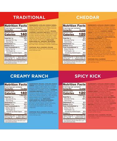 Catalina Crunch Mix Keto Snack Variety Pack - Low Carb Protein Snacks 6oz (Pack of 4) - Buy Online on SooperMarket.com