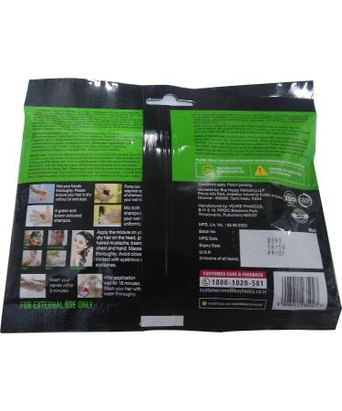 VIP Natural Hair Colour Shampoo Black - 3 in 1 Colour & Conditioner - 40ml | International Shipping Available - Buy Online on SooperMarket.com