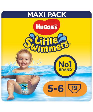 Huggies Little Swimmers Swim Diapers Size 5/6 (12 - 18 kg) 1 Pack of 19 19 pieces (1 pack)