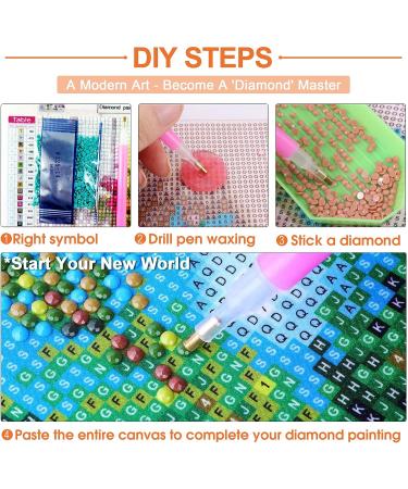 Palodio Sewing Machine 5D Diamond Painting Kit - Full Round Drill Cross Stitch Art for Home Wall Decor - 14x14 inch - Buy Online on SooperMarket.com
