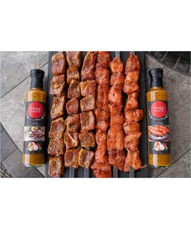 Defence 6 x Prime Taste - Rich BBQ White Meat Marinade Sauce - Chicken Meat or Vegetables - Vegetarian Sauce - Fresh Ingredients - Pack of 6 x 250g - Buy Online on SooperMarket.com