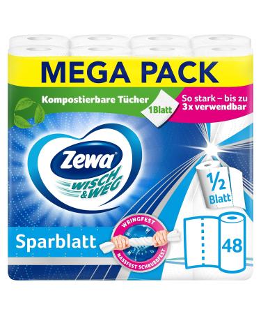 Zewa Wipe&Wipe Paper Mega Pack 12 packs white 12 pieces (1 pack) white