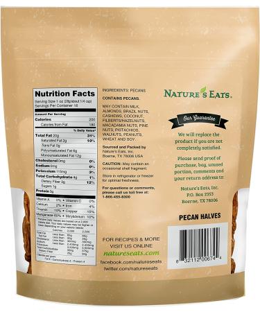 Nature's Eats Halves  Pecan  16 Ounce (Pack of 1) Basic - Buy Online on SooperMarket.com