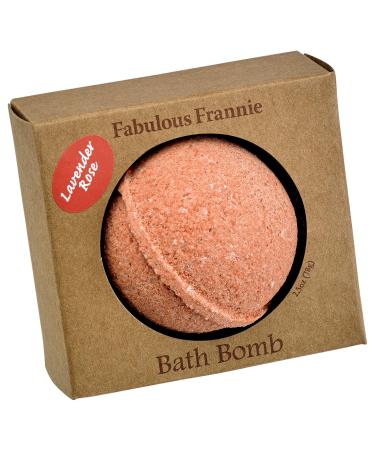 Fabulous Frannie Lavender Rose Natural  Handmade Bath Bomb Set  Rich in Essential Oil  Mineral Salt  Coconut Oil  Witch Hazel  Fizzies to Moisturize Skin 2.5oz