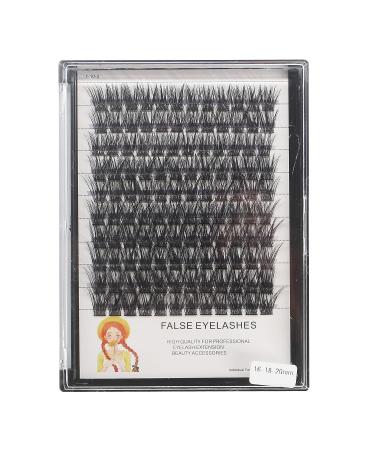 Bodermincer 120 Cluster Eyelash Extensions 12-14-16mm Mixed Length - Russian Volume Faux 3D Effect | Individual Lashes Makeup - Glue Bonded Cluster Eyelashes (16-18-20mm) - Buy Online on SooperMarket.com