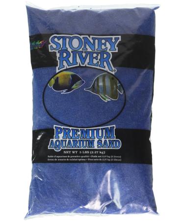 Spectrastone Stoney River Blue Aquatic Sand Freshwater and Marine Aquariums 5-Pound Bag