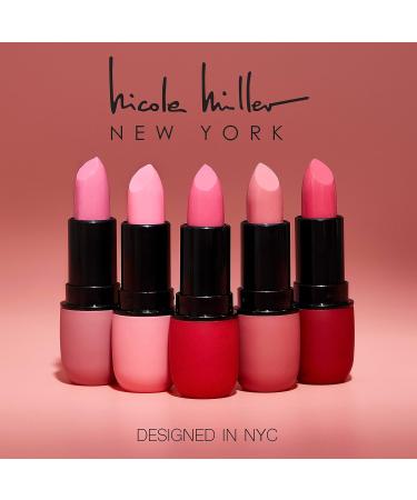 Nicole Miller Matte Lipstick Collection | 5-Piece Set of Stunning Pink Shades | Long-Lasting Lipstick for All-Day Wear - Buy Online on SooperMarket.com