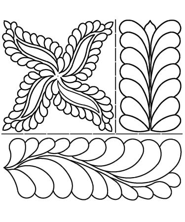 Sten Source 17-Inch by 20-Inch Quilt Stencils by Pepper Cory-C. L. Fab  Feathers