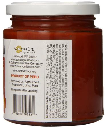 Organic Zcalo Peru Aji Limo Paste - 8 oz | Authentic Peruvian Flavor - Buy Online on SooperMarket.com