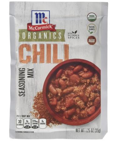 McCormick Organic Gluten Free, Chili Seasoning, 1.25 Ounce (Pack of 6)
