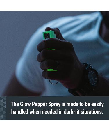 SABRE Pepper Spray with Glow in the Dark Case - 25 Bursts of Police Strength OC Spray - Quick Release Key Ring - Finger Grip - Twist Lock Safety - Buy Online on SooperMarket.com