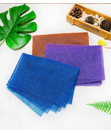 Yiclick Exfoliating African Net Sponge 3 Pcs - Body Scrubber and Washcloth Set for Shower and Bath - Exfoliating Loofah Sponge for Smooth Skin - 3 Count - Buy Online on SooperMarket.com