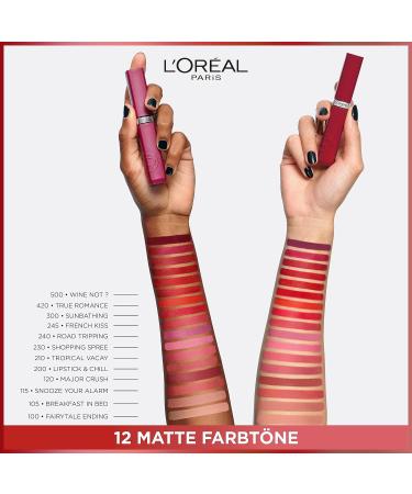 L'Or al Paris Nursing Lipstick No. 245 French Kiss - Matte Finish 16-Hour Long-Lasting Color Infailable Matte Resistance - 5ml - Buy Online on SooperMarket.com