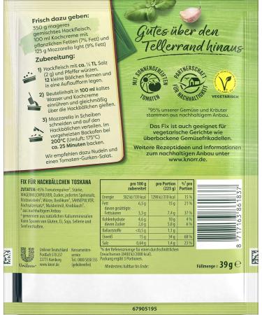 Buy KNORR Film Miss Hack Beld Toscana - Flavorful Minced Meat Dish 39g | No Additives | International Shipping - Buy Online on SooperMarket.com
