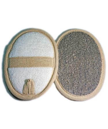 6-Piece Set Linen Exfoliating Pads - Large 4.7x6.5 inches for Face & Body | Men and Women | Bath, Spa, Shower | Loofa Sponge Scrubber - Buy Online on SooperMarket.com