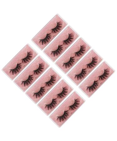 Bodermincer 10 Pairs 3D Mink Lashes - Wholesale Handmade Wispy Fluffy False Eyelashes for Natural Eye Makeup J007 - Buy Online on SooperMarket.com