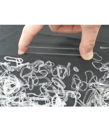 700 Clear Small Elastic Hair Bands - Hair Elastics for Styling - Pack of 700 - Buy Online on SooperMarket.com