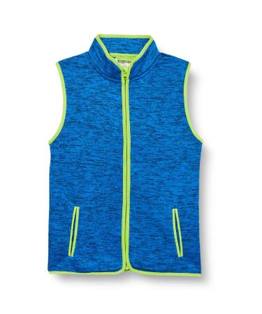 Playshoes Unisex Kid's Fleece Weste Outdoor top 104 blue knitted fleece