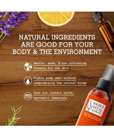 Deozein Fresh Natural Spray Deodorant by Source Vit Apothecary - Crisp Light Floral Scent - Non-Toxic Odor Control for Men, Women, Teens - 4.46 fl. oz - Buy Online on SooperMarket.com