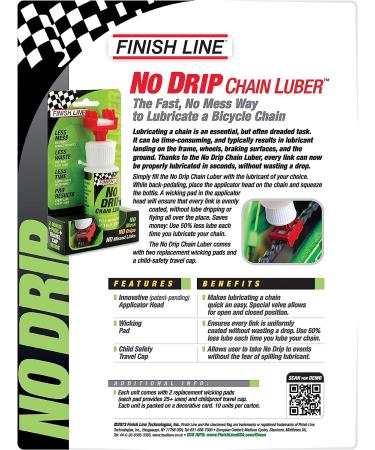 Finish Line No Drip Chain Luber 4 oz - Dry Lube for Smooth Bicycle Performance - Buy Online on SooperMarket.com