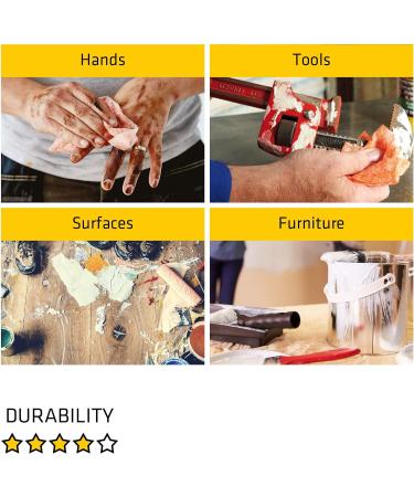 Everbuild Wonder Wipes Multi-Use Cleaning Wipes - 100 Wipes | For Building Trade, Hands, Tools & Surfaces - Specially Formulated (Red) - Buy Online on SooperMarket.com