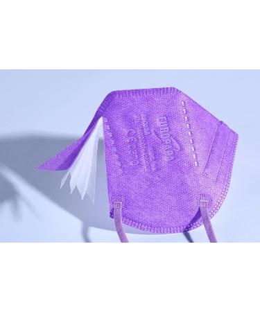 EUROPAPA FFP2 Masks - 20x Small Size 5-Ply Respiratory Masks Individually Packed EU Certified (2016/425) - Purple - Buy Online on SooperMarket.com