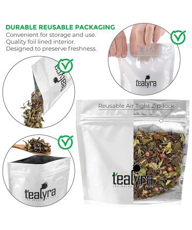 Tealyra White Champagne Loose Leaf Tea - High Antioxidants - Natural & Healthy - Low Caffeine - 100g - Buy Online on SooperMarket.com