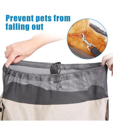 Ownpet Large Dog Carrier Bag - Sling Design for Dogs up to 11kg - Adjustable Shoulder Pads - Perfect for Outdoor Adventures - Beige - Buy Online on SooperMarket.com